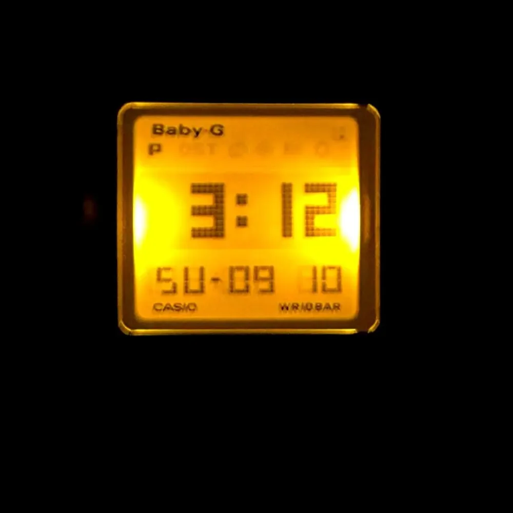 Casio Baby-G BG-2001 Vintage Y2K White Digital Watch 100M